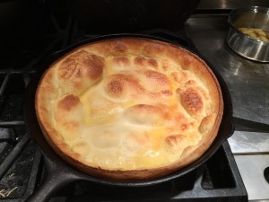 Dutch Baby Pancake straight from the oven